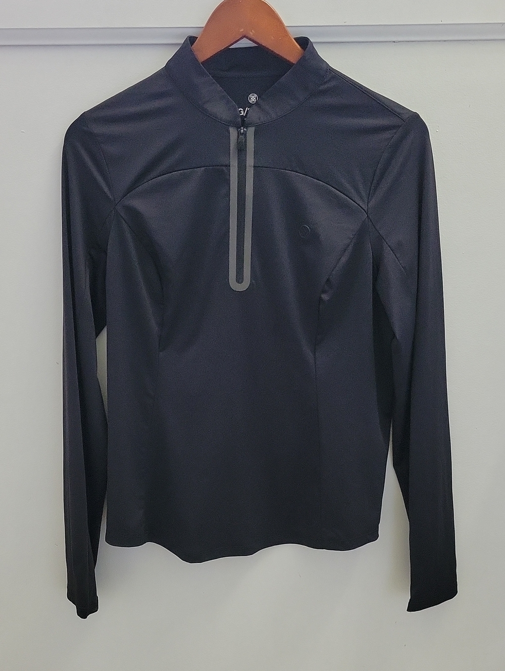 G/FORE Black Long-Sleeve Quarter-Zip Performance Top Size Medium